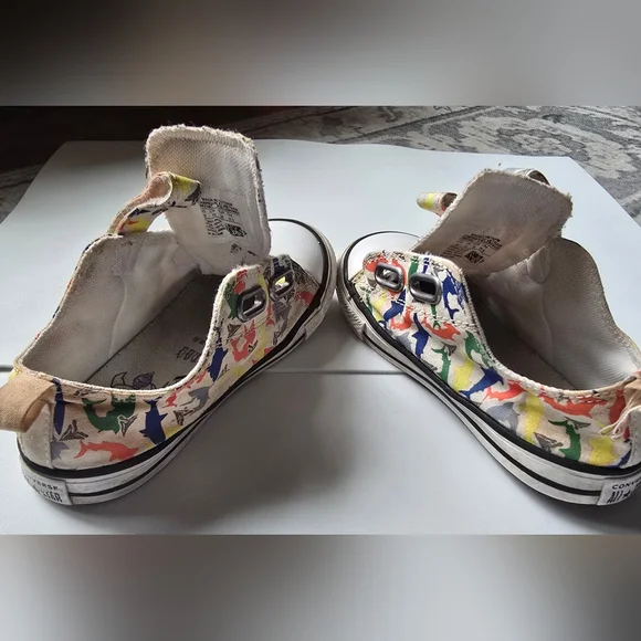 Converse Kids' Colorful Shark Print Sneakers - Picture 4 of 9